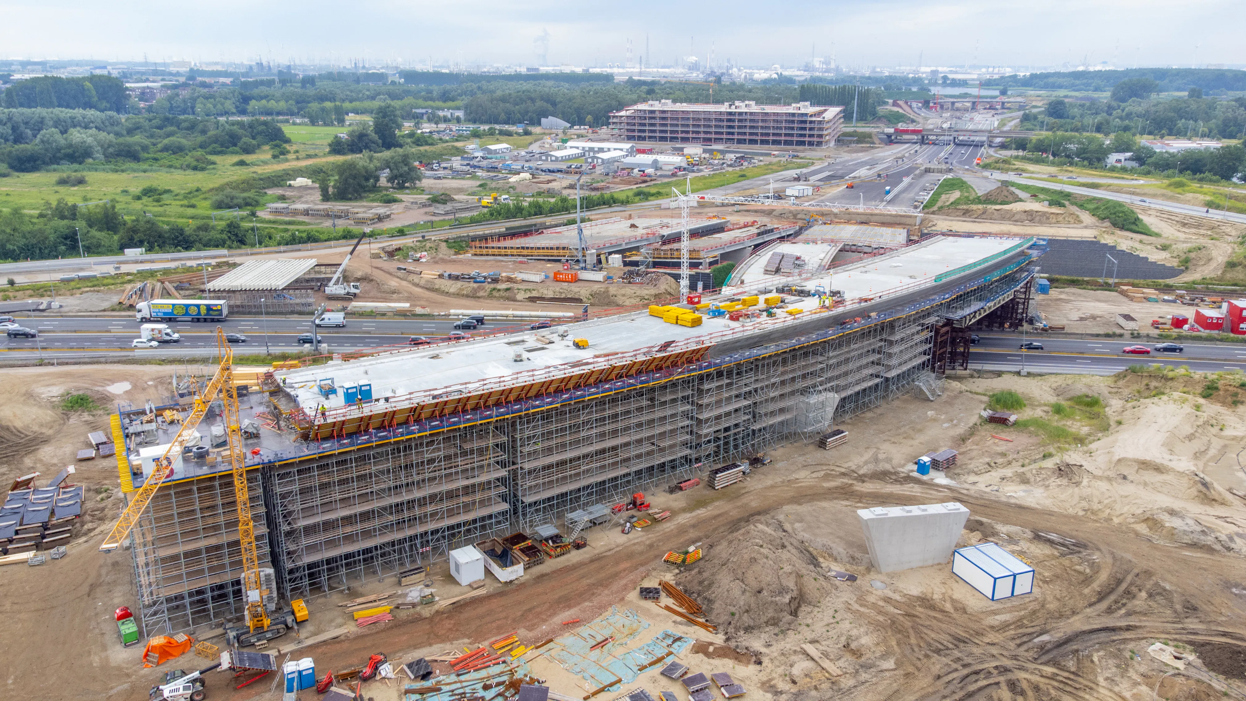 Dronebeeld Antwerpen West Flywel 03 07 202114