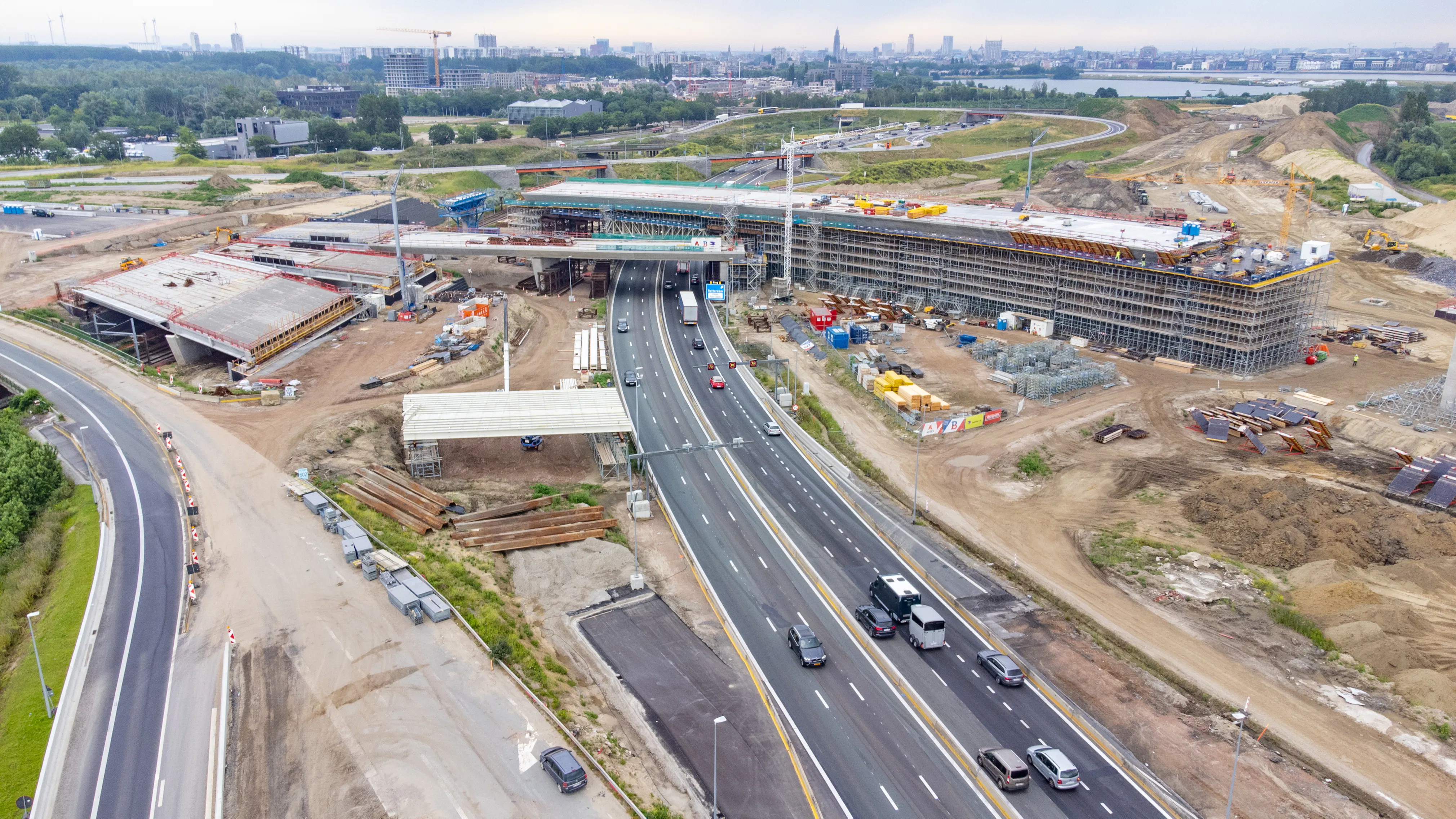 Dronebeeld Antwerpen West Flywel 03 07 20218